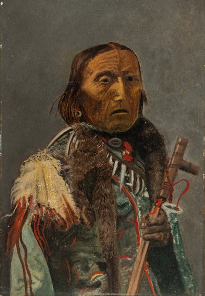 Native American with Peace Pipe by Charles Bird King