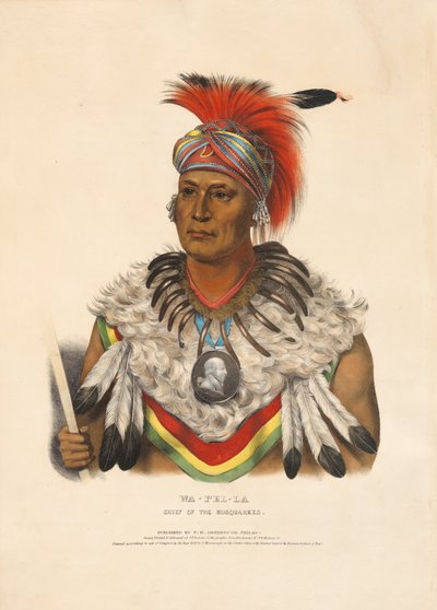 Wa-pel-la - Chief of the Musquakees by Charles Bird King