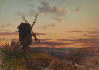 Landscape with Windmill by Charles Branwhite