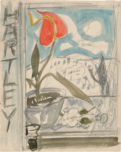 Study for Poster Portrait: Marsden Hartley by Charles Demuth