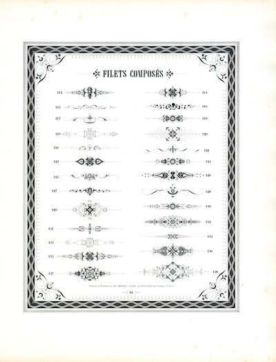 Continuation of Ornamental Rules Collection by Charles Derriey