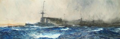 HMS Iron Duke Leading Other Capital Ships of the Fleet by Charles Dixon
