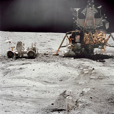 Apollo 16 Lunar Module Orion on the Lunar Surface, April 21, 1972 by Charles Duke