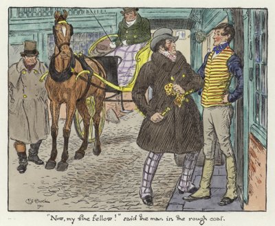 Illustration for the Pickwick Papers by Charles Edmund Brock