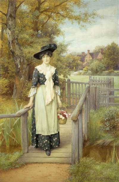 A Country Beauty by Charles Edward Wilson