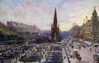 Princes Street, Edinburgh, Scotland by Charles Edwin Flower