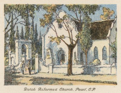 South Africa: Dutch Reformed Church, Paarl, CP by Charles Ernest Peers