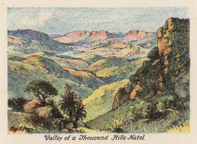 South Africa: Valley of a Thousand Hills, Natal by Charles Ernest Peers