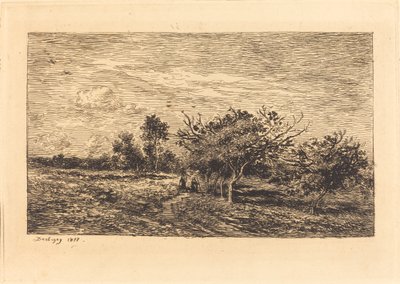 Apple Trees in Auvers by Charles Francois Daubigny