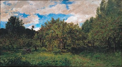 French Orchard at Harvest Time by Charles Francois Daubigny
