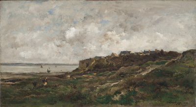 Low Tide at Villerville, France by Charles Francois Daubigny