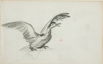 Wild Duet (front); Two Standing Nude Female Figures in Niches (back) by Charles Francois Daubigny