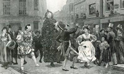 Jack-in-the-Green - a May-day scene sixty years ago (c. 1830) by Charles Green