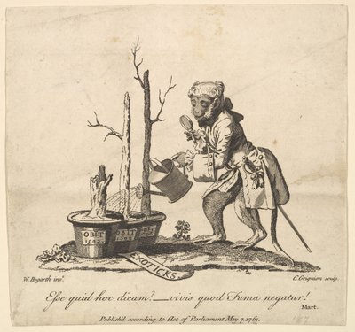 Tailpiece to the Catalogue of Pictures Exhibited in Spring Garden by Charles Grignion