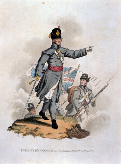 Infantry Officer in Marching Order by Charles Hamilton Smith