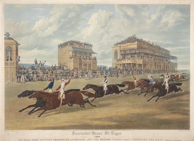 Doncaster Great St Leger, 1839. The Dead Heat Between Charles XII and Euclid by Charles Hunt