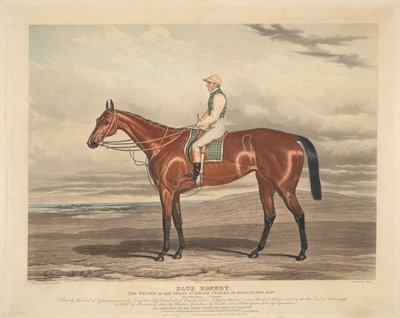 Racing: Blue Bonnet. The Winner of the Great St. Leger Stakes at Doncaster 1842 by Charles Hunt