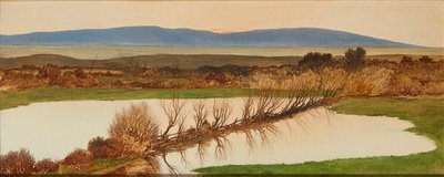Sunset Over a Pond by Charles Hutton Lear