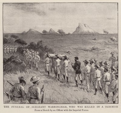 The Funeral of Sergeant Warringham, who was killed in a Skirmish by Charles J. (after) Staniland