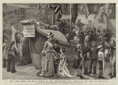 The Red, White and Blue Bazaar at the Agricultural Hall, Opened by the Duke of Connaught by Charles J. Staniland