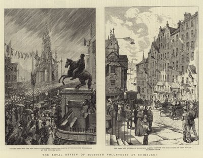 The Royal Review of Scottish Volunteers at Edinburgh by Charles J. Staniland