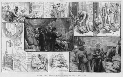With the night mail from Euston Station by Charles J. Staniland