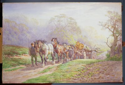 A Logging Team returning Home by Charles James Adams