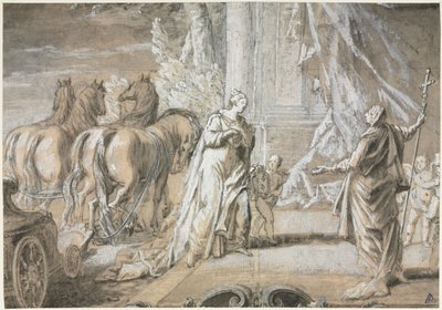 Madame de Maintenon Returning to the Catholic Church by Charles Joseph Dominique Eisen