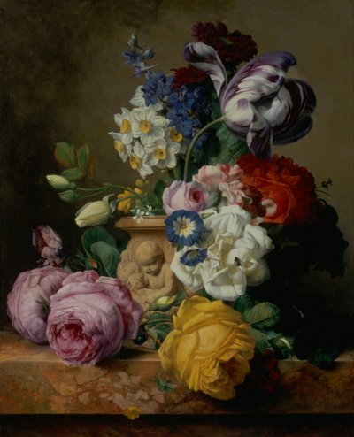 Still Life of Flowers by Charles Joseph Node