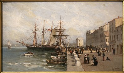 The Quai Saint Pierre and the Customs Building in Cannes by Charles Labor
