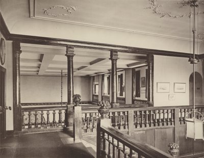 Farnham Castle, Kent, the Staircase Landing by Charles Latham