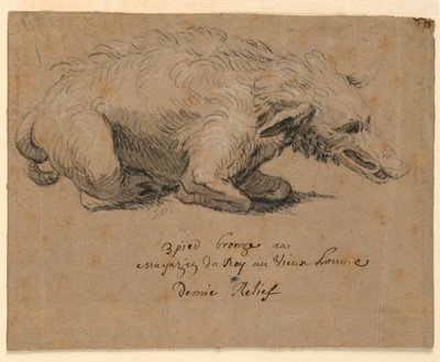 Fountain Design with Boar, ca. 1670 by Charles Le Brun