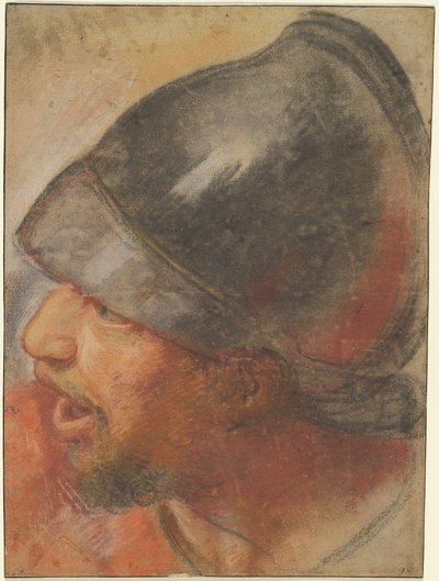 Head of a Macedonian Soldier by Charles Le Brun