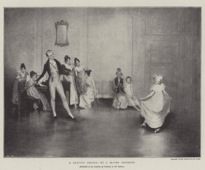 A Dancing Lesson by Charles MacIvor or MacIver Grierson