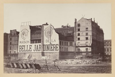 La Belle Jardinière: The Store on Rue de la Cité During Its Demolition, Paris by Charles Marville