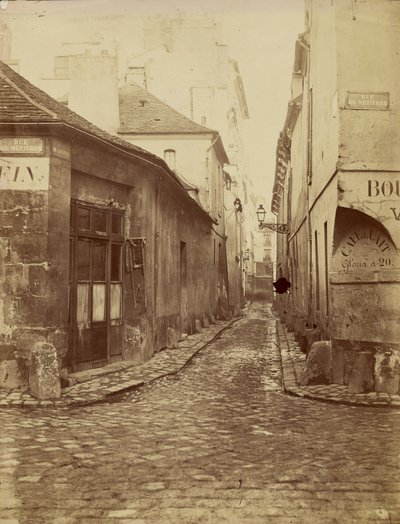 Rue du Gindre (part of Rue Madame). View from Rue de Mézières towards Rue du Vieux-Colombier. by Charles Marville