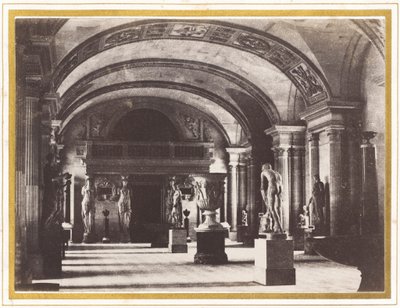 Hall of the Caryatids, at the Louvre Museum by Charles Marville