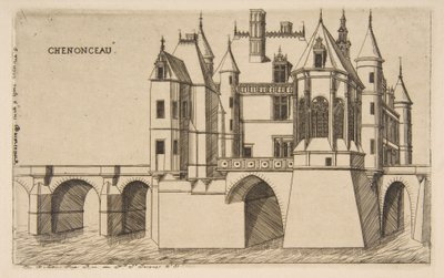 Château de Chenonceau, No 2 by Charles Meryon