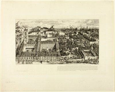 College Henry IV (or Lycée Napoléon), Paris by Charles Meryon