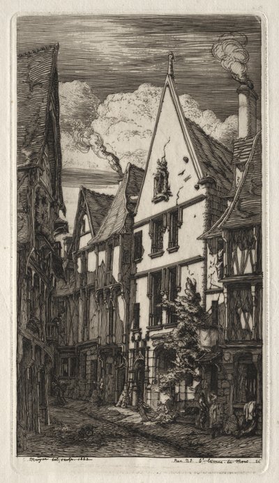 Etchings of Paris: at Bourges by Charles Meryon