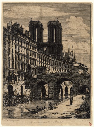 The Little Bridge by Charles Meryon