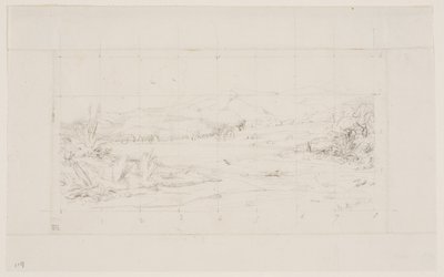 The Little French Colony at Akaroa, 1845 by Charles Meryon