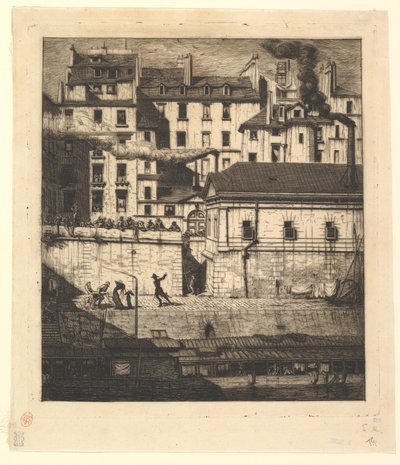 The Mortuary, Paris by Charles Meryon