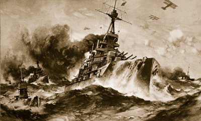 The British Battle Squadron at Full Speed in the Narrow Seas by Charles Murray Padday