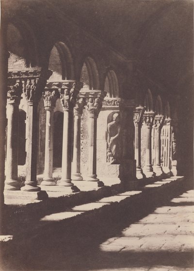 An Aisle of the Cloister of Saint Trophime, Arles by Charles Nègre