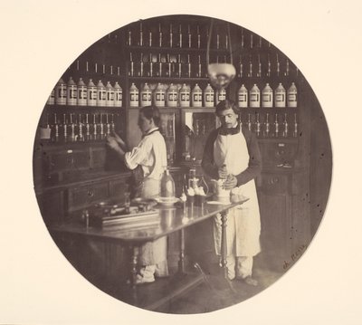 Imperial Asylum of Vincennes, the Pharmacy by Charles Nègre