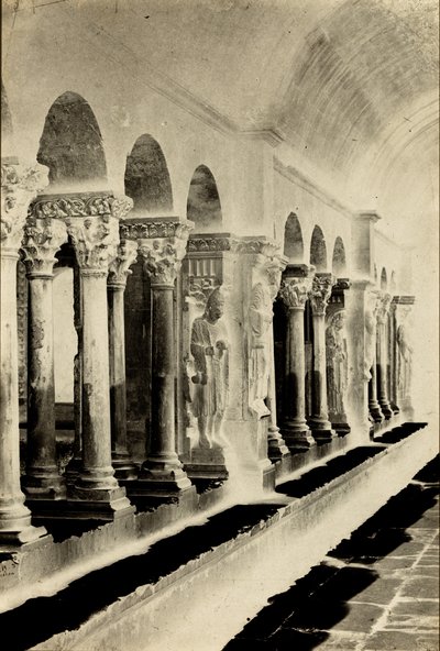Interior of the Cloister of St. Trophime, Arles by Charles Nègre
