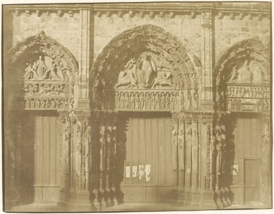 Portal of the Cathedral of Chartres by Charles Nègre