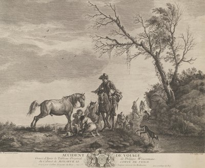 An Accident While Traveling by Charles Nicolas Cochin