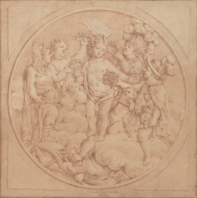 Allegory of Fame by Charles Nicolas II Cochin
